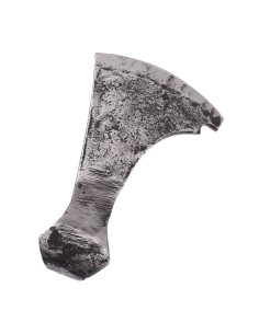 Testa d'ascia barbuta decorativa, finitura rustica