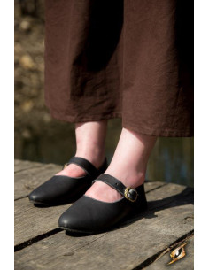 Scarpe medievali Astrid nere da donna 2