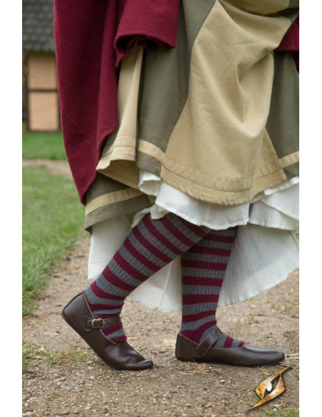 Scarpe medievali Astrid marroni da donna