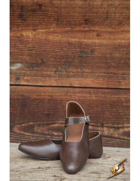 Scarpe medievali Astrid marroni da donna