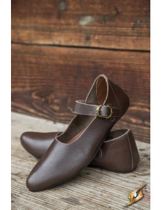 Scarpe medievali Astrid marroni da donna