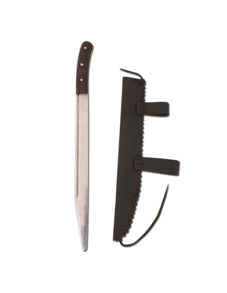 Spada scramasaxon funzionante con fodero