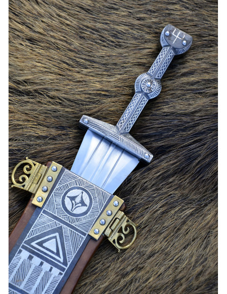 Vindonissa pugio intarsiato con argento