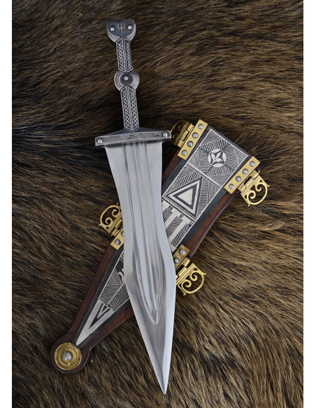 Vindonissa pugio intarsiato con argento