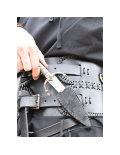 Pugnale da donna medievale con fodero in pelle 2