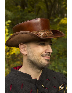 Piccolo cappello a cilindro marrone