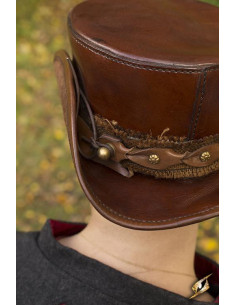 Piccolo cappello a cilindro marrone 2