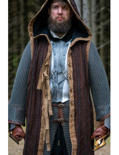 Gilet drago Dreki marrone con cappuccio 2