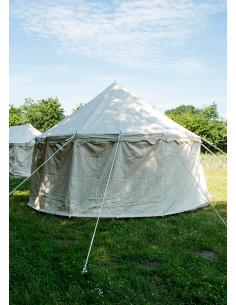 Tenda medievale rotonda, 5 metri. diametro 2