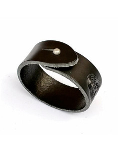 Bracciale-cinturino con nodi celtici in pelle 2
