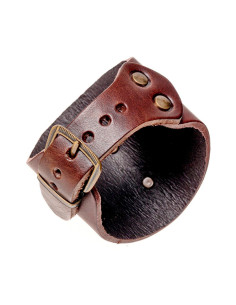 Bracciale medievale con rilievi in pelle 2