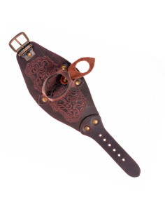 Bracciale in pelle goffrata con bottiglia di pozione magica 2