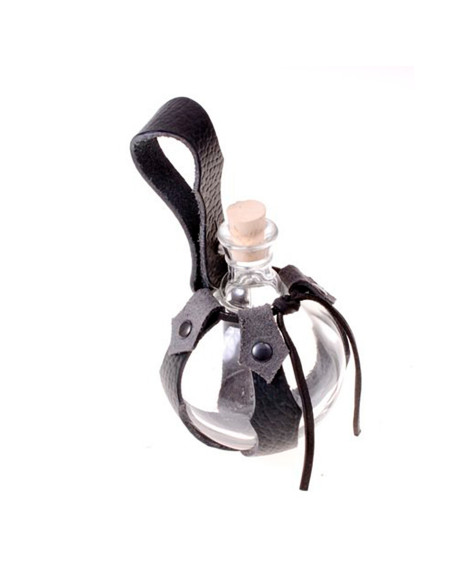 Bottiglia di vetro con stemma in...