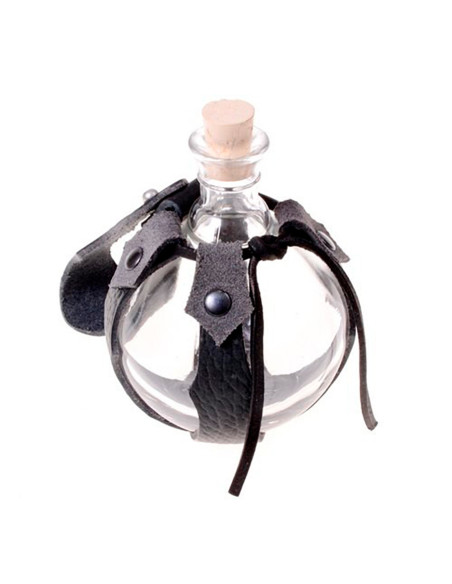 Bottiglia di vetro con stemma in...