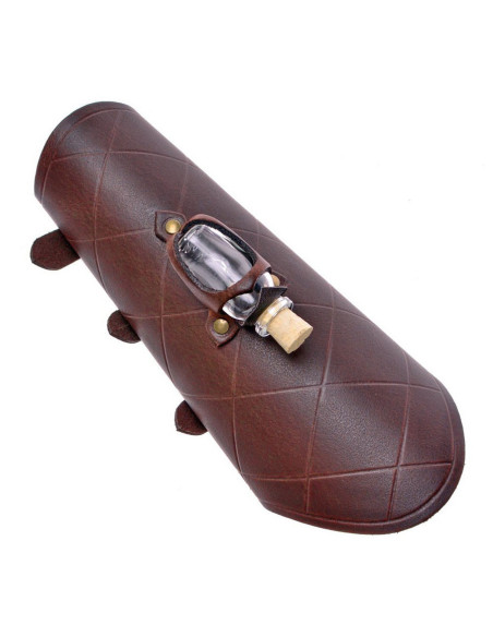 1 braccialetto di cuoio con 1 fiala...