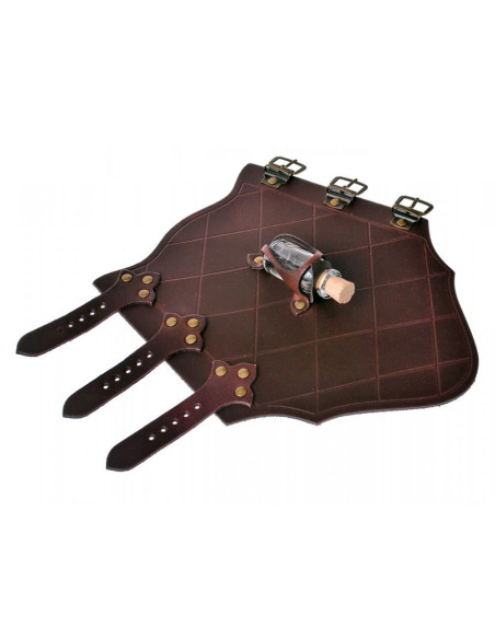 1 braccialetto di cuoio con 1 fiala...