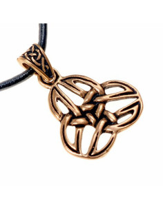 Ciondolo a spirale celtica Triquetra con cinturino in... 2