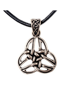 Ciondolo a spirale celtica Triquetra con cinturino in...