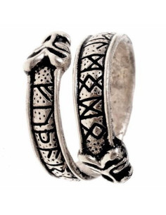 Anello vichingo con lettere runiche del Futhark 2