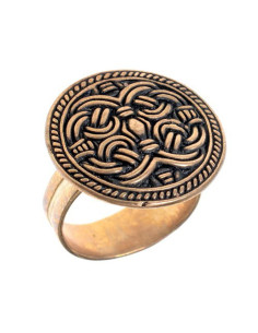 Anello vichingo rotondo stile Birka Borre
