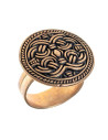 Anello vichingo rotondo stile Birka Borre