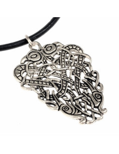 Ciondolo celtico con uccello intrecciato