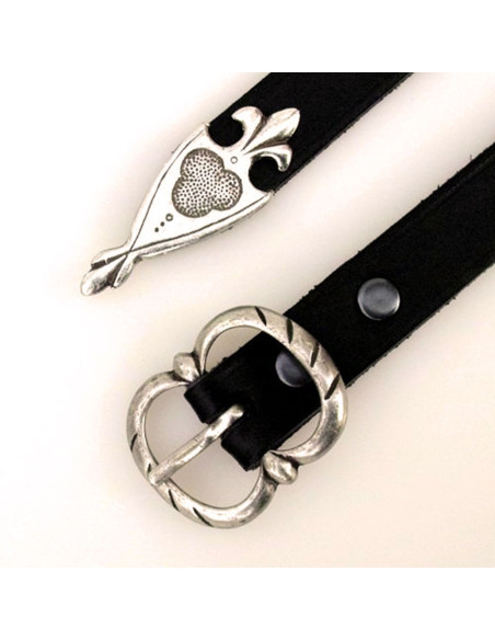 Cintura medievale giglio con doppia...