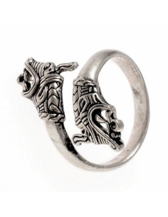 Hedeby Anello vichingo con testa di drago