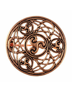 Spilla in stile celtico con filigrana, 5 cm.