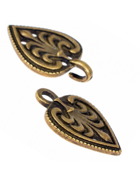 Chiusura cuore-fleur de lis Abito o...