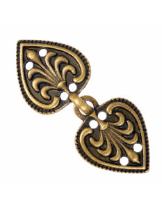 Chiusura cuore-fleur de lis Abito o mantello medievale e... 2