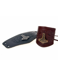 1 braccialetto vichingo Mjölnir con martello di Thor 2