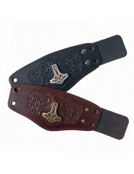 1 braccialetto vichingo Mjölnir con...