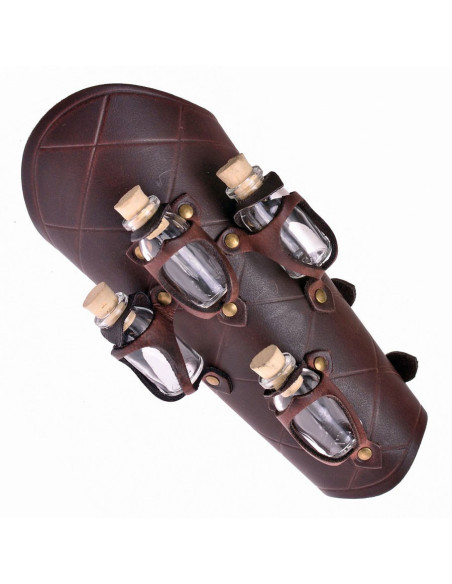 1 braccialetto di cuoio con 4 vasetti...