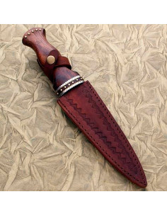 Coltello Scozzese Sgian Dubh lama in Acciaio Damasco 2