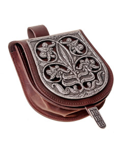 Borsa medievale in pelle modello Tarsoly Magyar