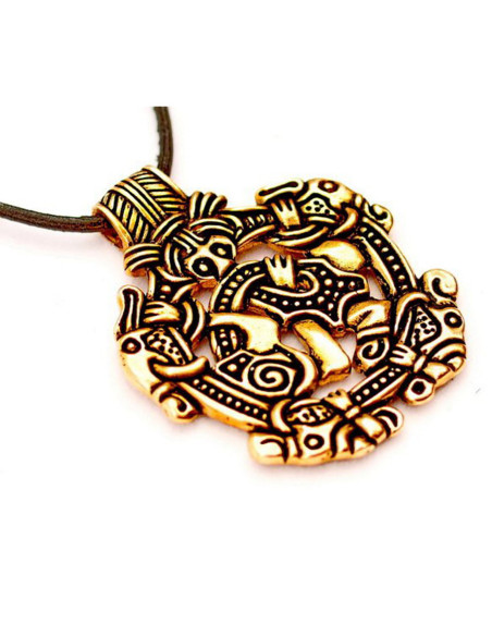 Ciondolo e amuleto con scudo vichingo...