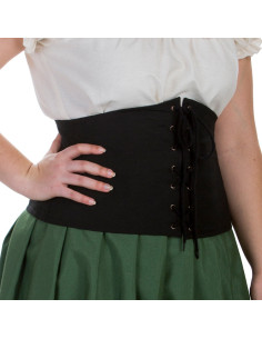 Corsetto alto medievale in nero