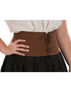 Corsetto medievale basso in marrone