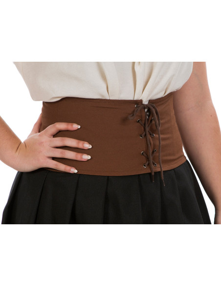 Corsetto medievale basso in marrone