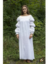 Abito medievale Lucrecia in bianco sporco