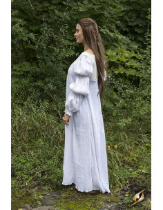 Abito medievale Lucrecia in bianco sporco 2