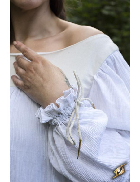 Abito medievale Lucrecia in bianco...