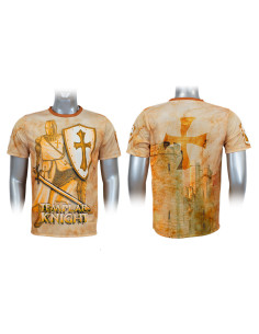 Sublimazione dell'oro T-shirt Cavalieri Templari