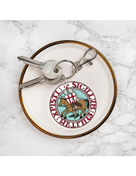 Portachiavi tondo Cavalieri Templari...