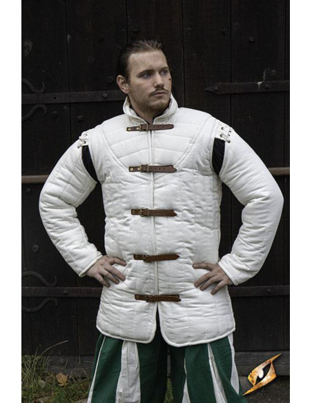 Gambeson bianco naturale trapuntato...