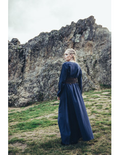 Abito vichingo in cotone Valdis, blu notte 2