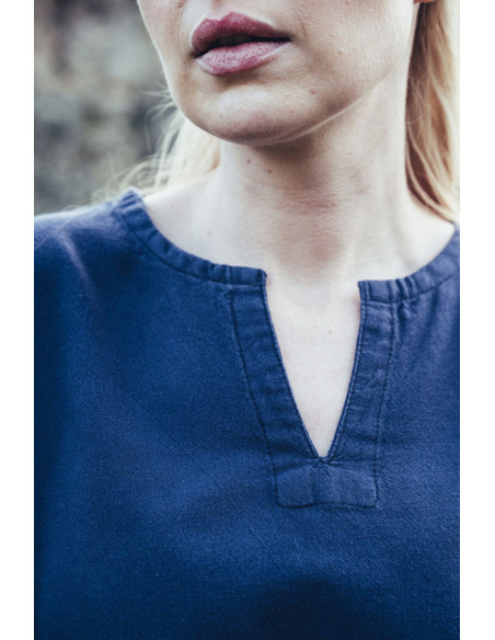 Abito vichingo in cotone Valdis, blu...