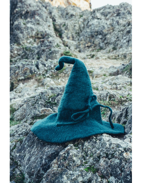 Cappello Mago Merlino in lana verde