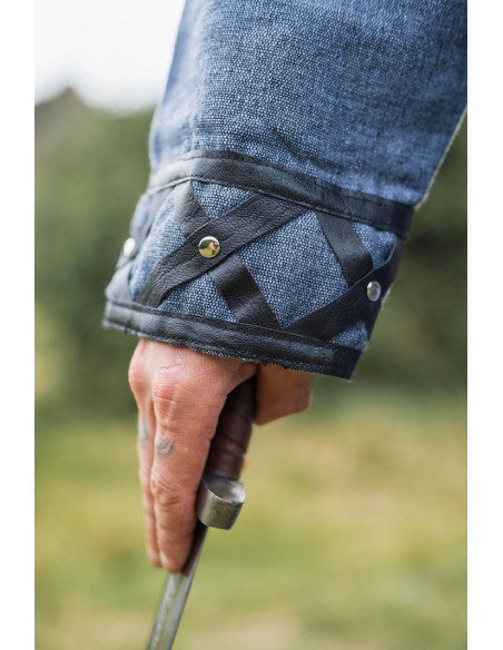 Tunica vichinga decorata Erik, grigio... Tunica vichinga decorata Erik, grigio...